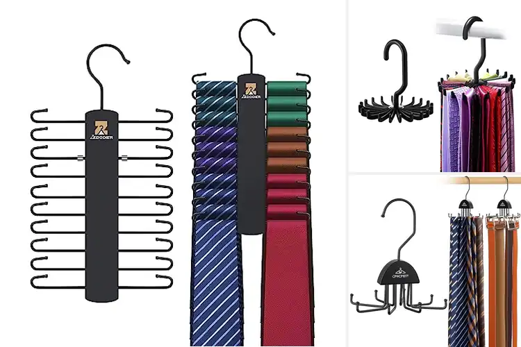 Detailed view of Best Adjustable Tie Hangers – Save Space & Keep Closet Neat