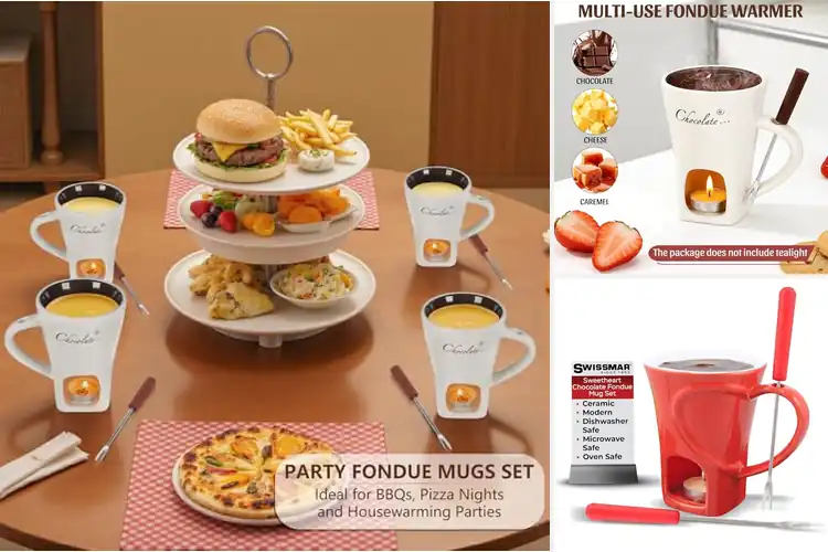 Detailed view of Best Ceramic Fondue Mugs