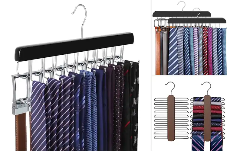 Detailed view of Best Closet Tie Organizers for a Stress-Free Closet