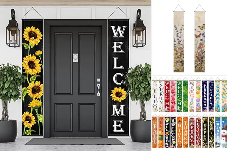 Detailed view of Best Door Banners: 10 Vibrant Picks for a Welcoming Door