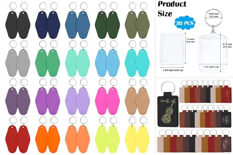 Detailed view of Best Keychain Blanks: Craft Unique Gifts with Acrylic & Wood