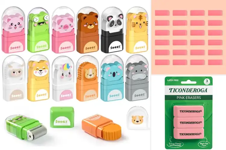 Detailed view of Best Kids Erasers: 10 Fun & Safe Picks for Creative Learning