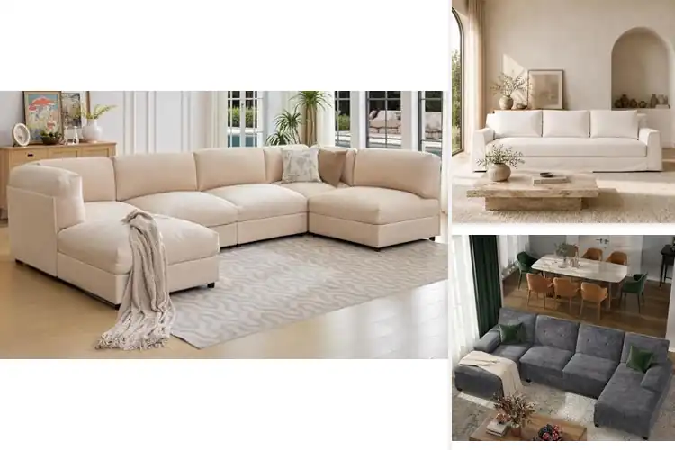 Detailed view of Best Linen Fabric Sofas