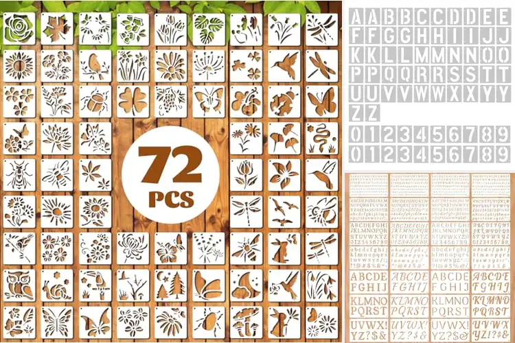 Detailed view of Best Reusable Painting Stencils