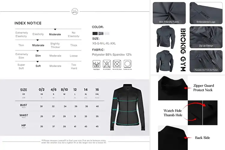 Detailed view of Best Slim Fit Athletic Jackets for Style & Performance