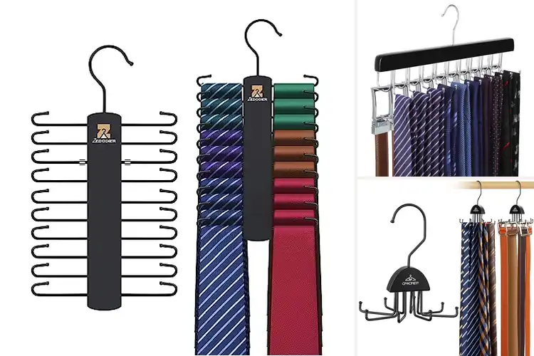 Detailed view of Best Space-Saving Tie Hangers