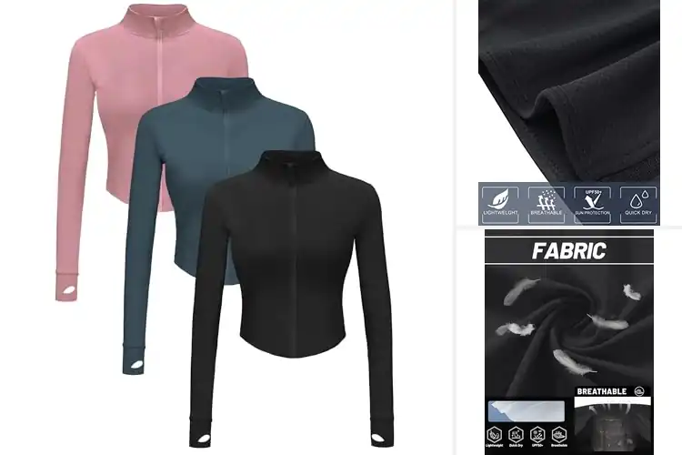 Detailed view of Best Women’s Workout Jackets for Comfort & Style